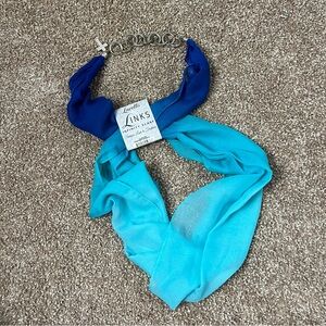 Luxella Blue Gradient Scarf Necklace